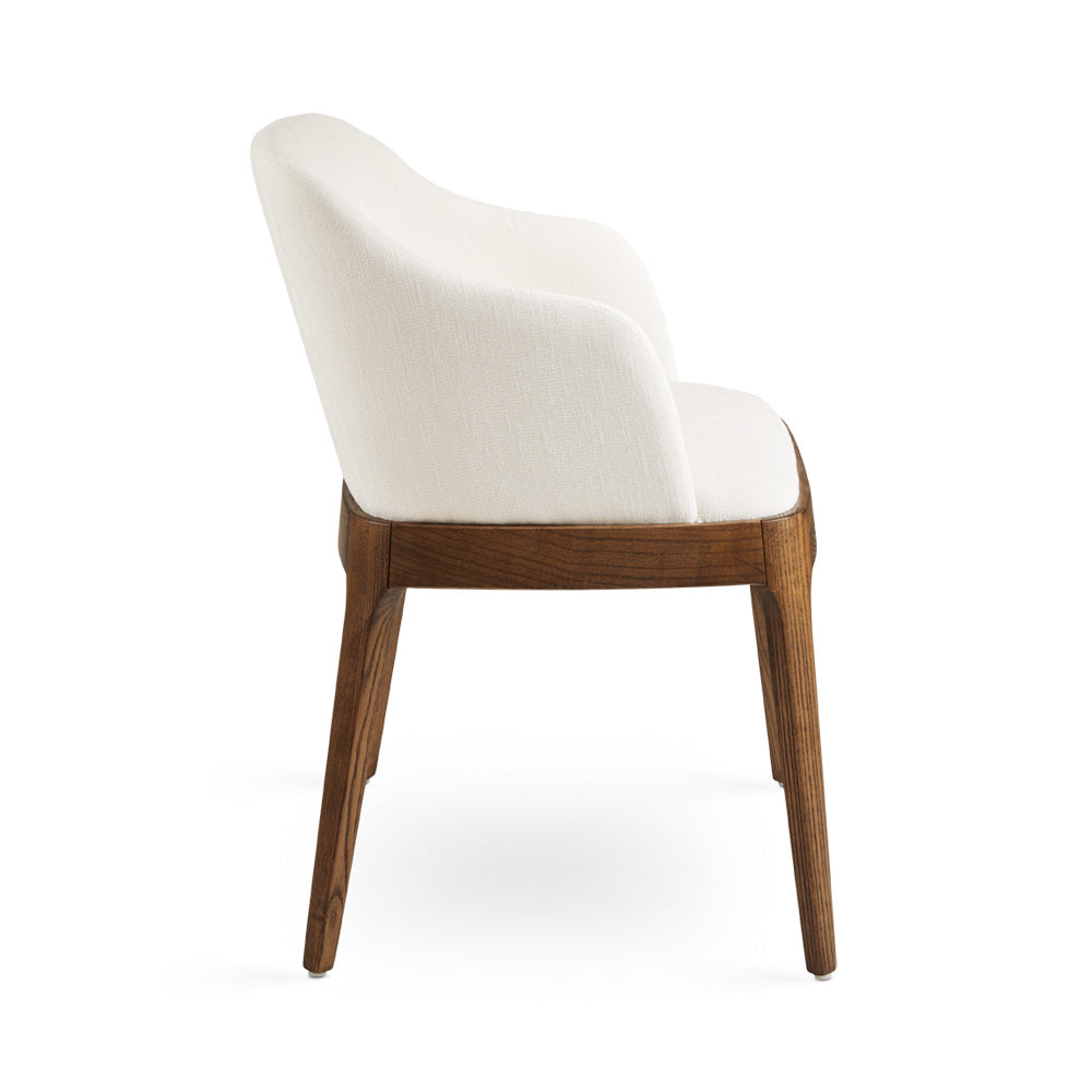 Antonia Dining Chair: Ivory