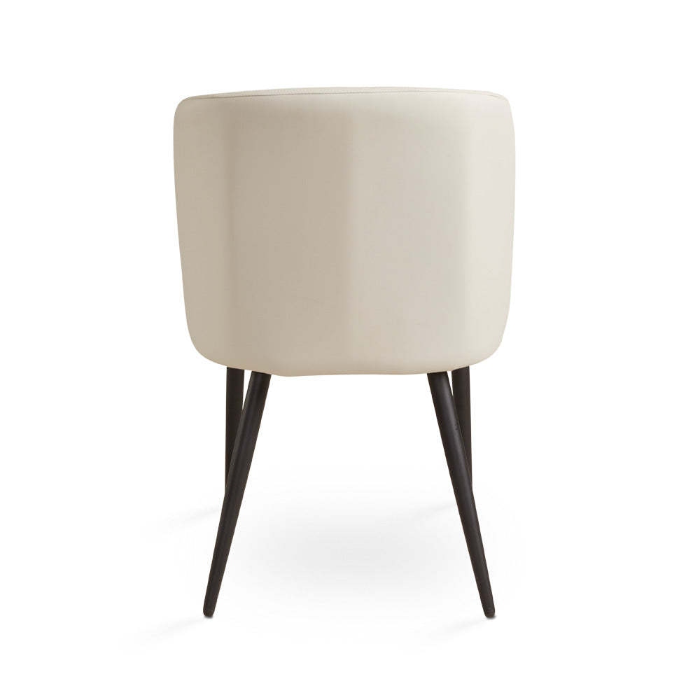 Fortina Dining Chair: Taupe Leatherette