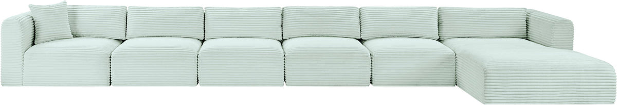 Shaggy - 6 Piece Modular Sectional With Chaise