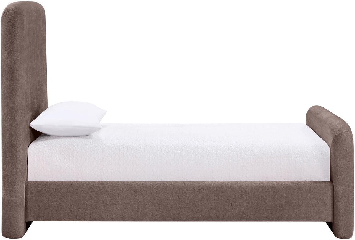 Fira - Chenille Fabric Upholstered Bed