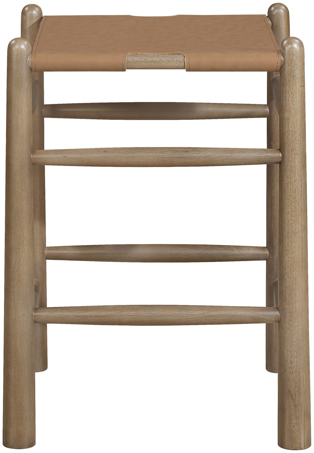Santos - Backless Counter Stool With Stained Brown Base
