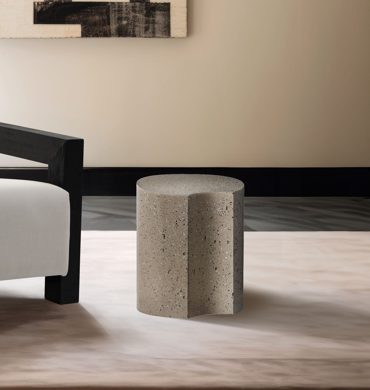 Dimple - End Table - Terazzo Finish