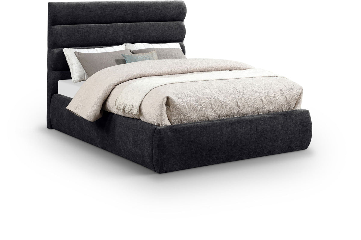 Adam - Chenille Fabric Bed With 52" Headboard