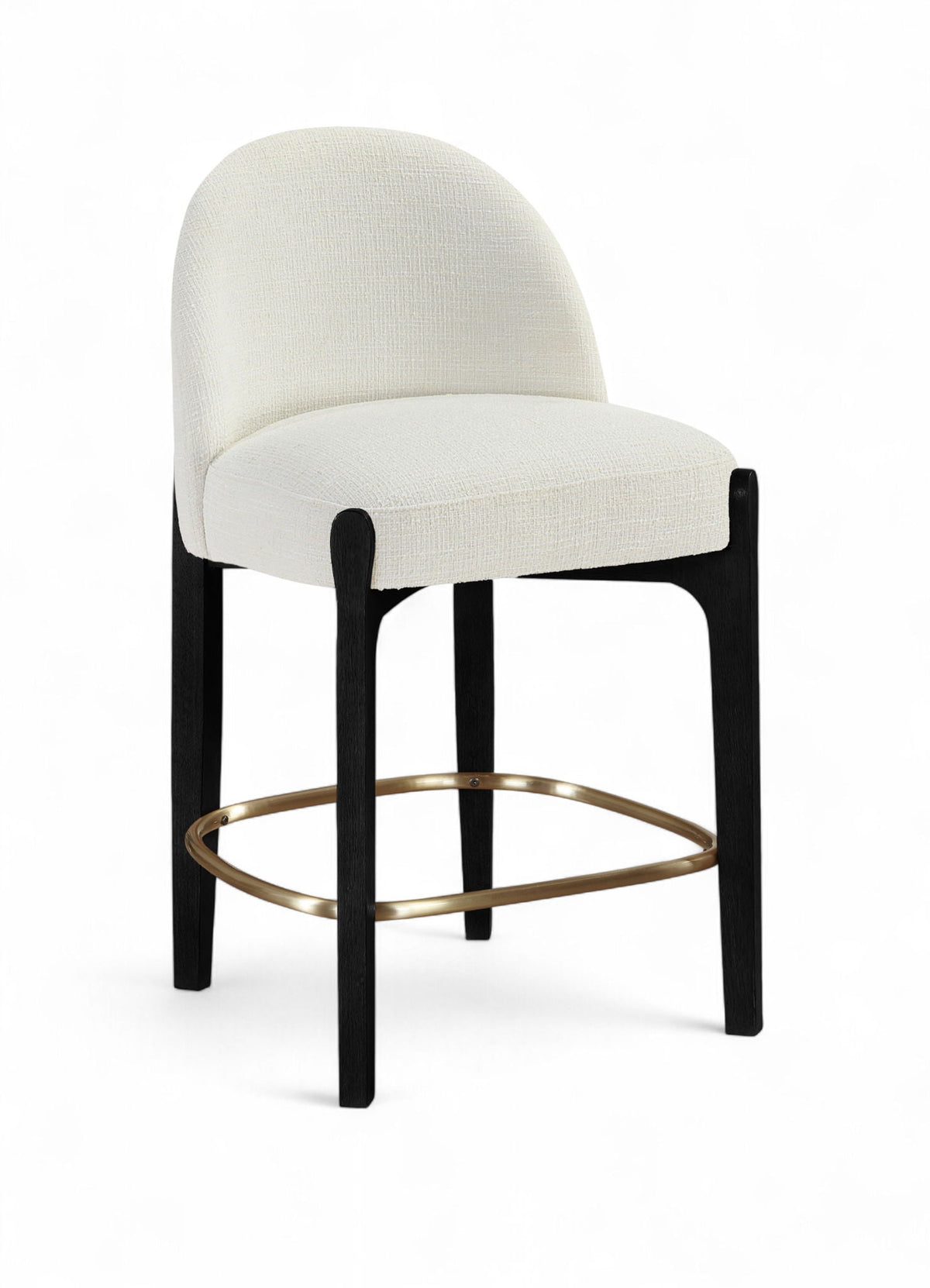 Torino - Counter Stool With Brushed Black Base