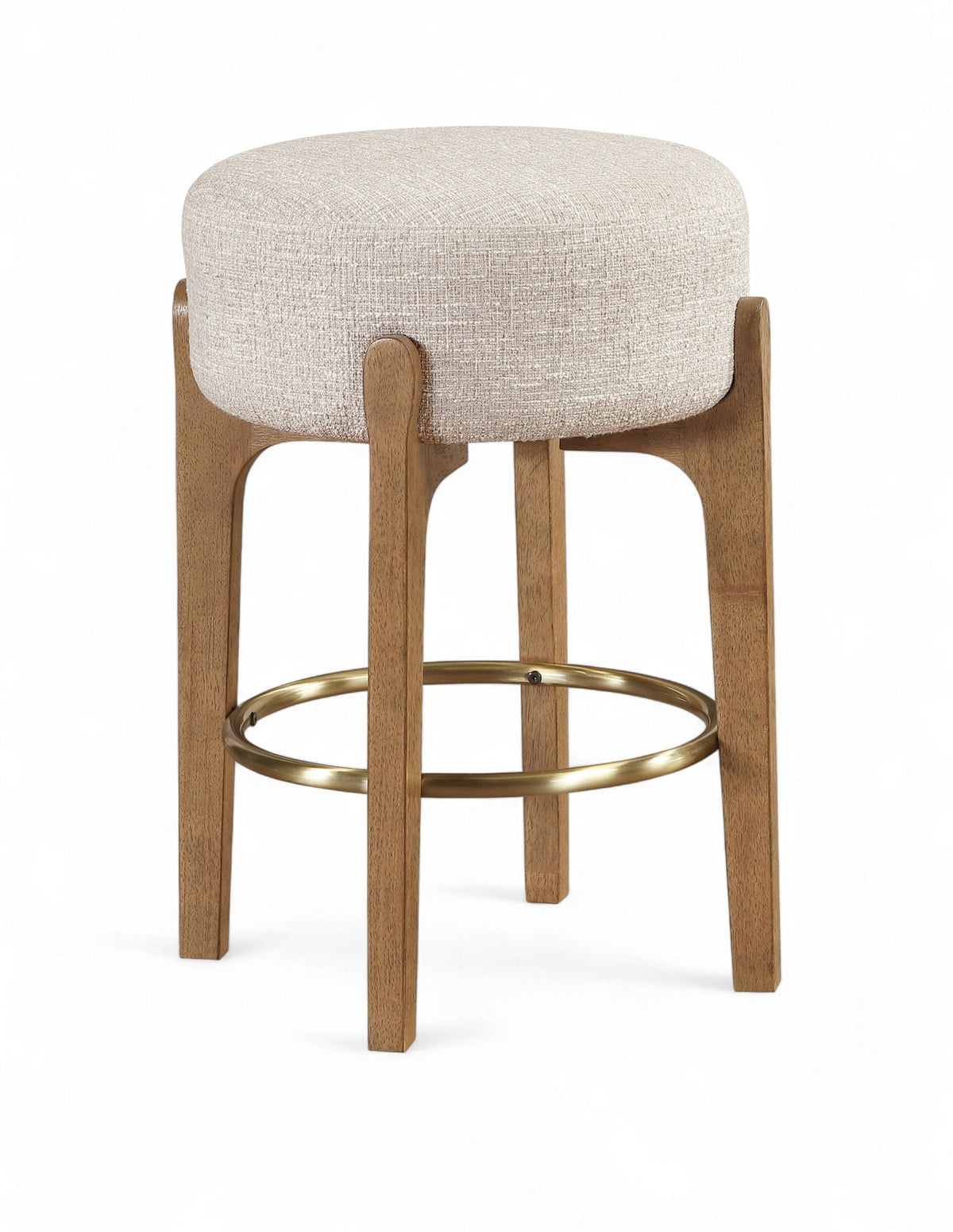 Torino - Backless Counter Stool With Brushed Brown Base (Set of 2)