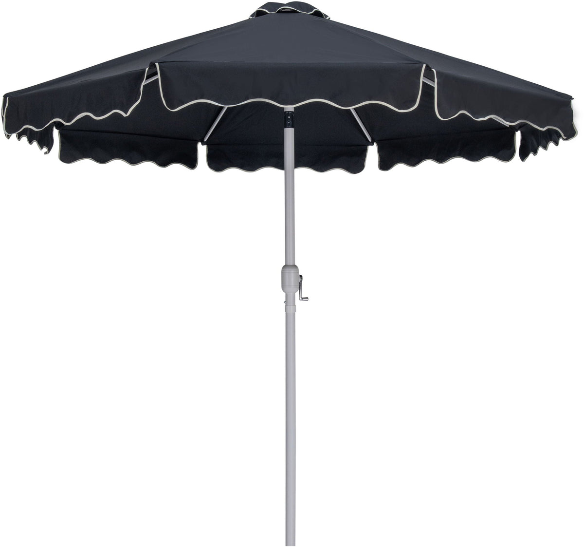 Amalfi - Aluminum Patio Umbrella - Light Brown Base / White Pole