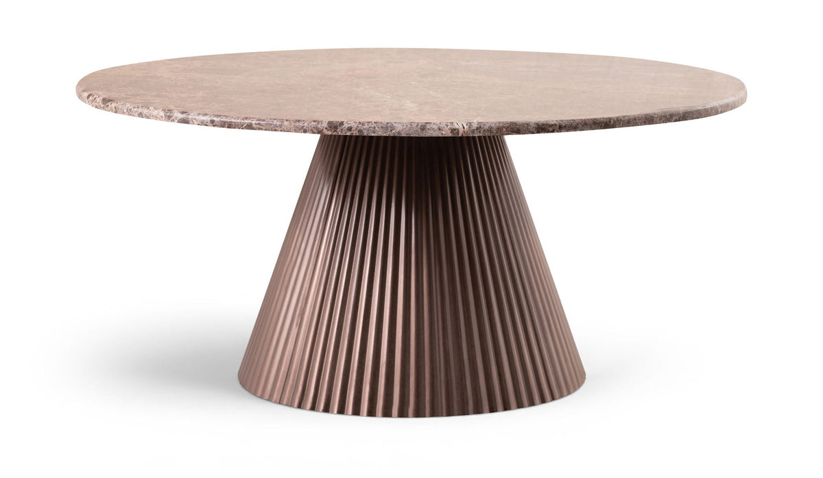 Cindra - Genuine Marble Top And Iron Base Table