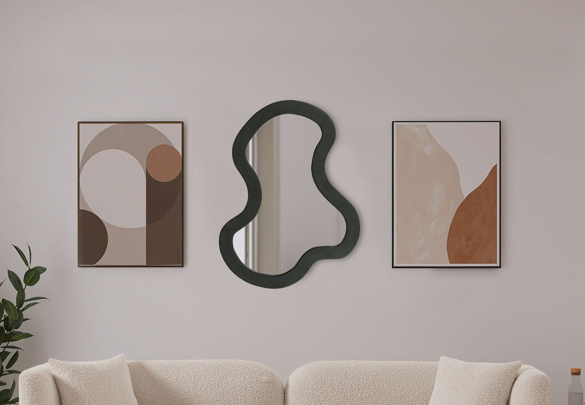Oblique - Mirror - Wood