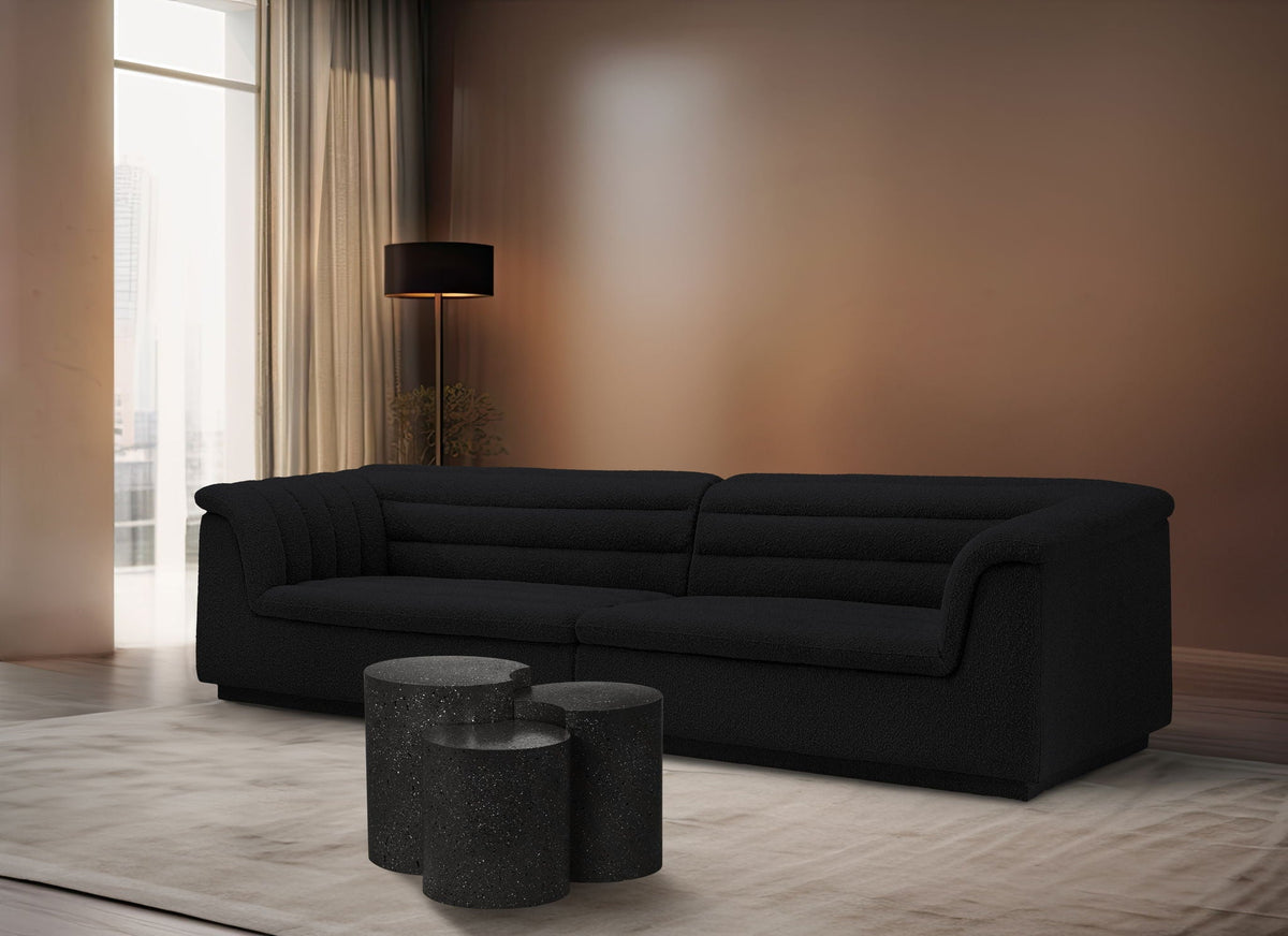 Dimple - 20" 3 Piece Modular End Table - Terazzo Finish