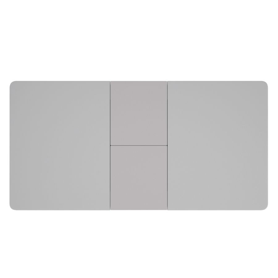 Corvus Dining Table w/Extension in Warm Grey