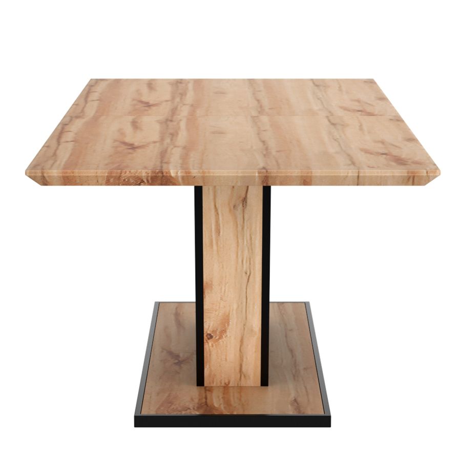 Forna Dining Table w/Extension in Natural and Black