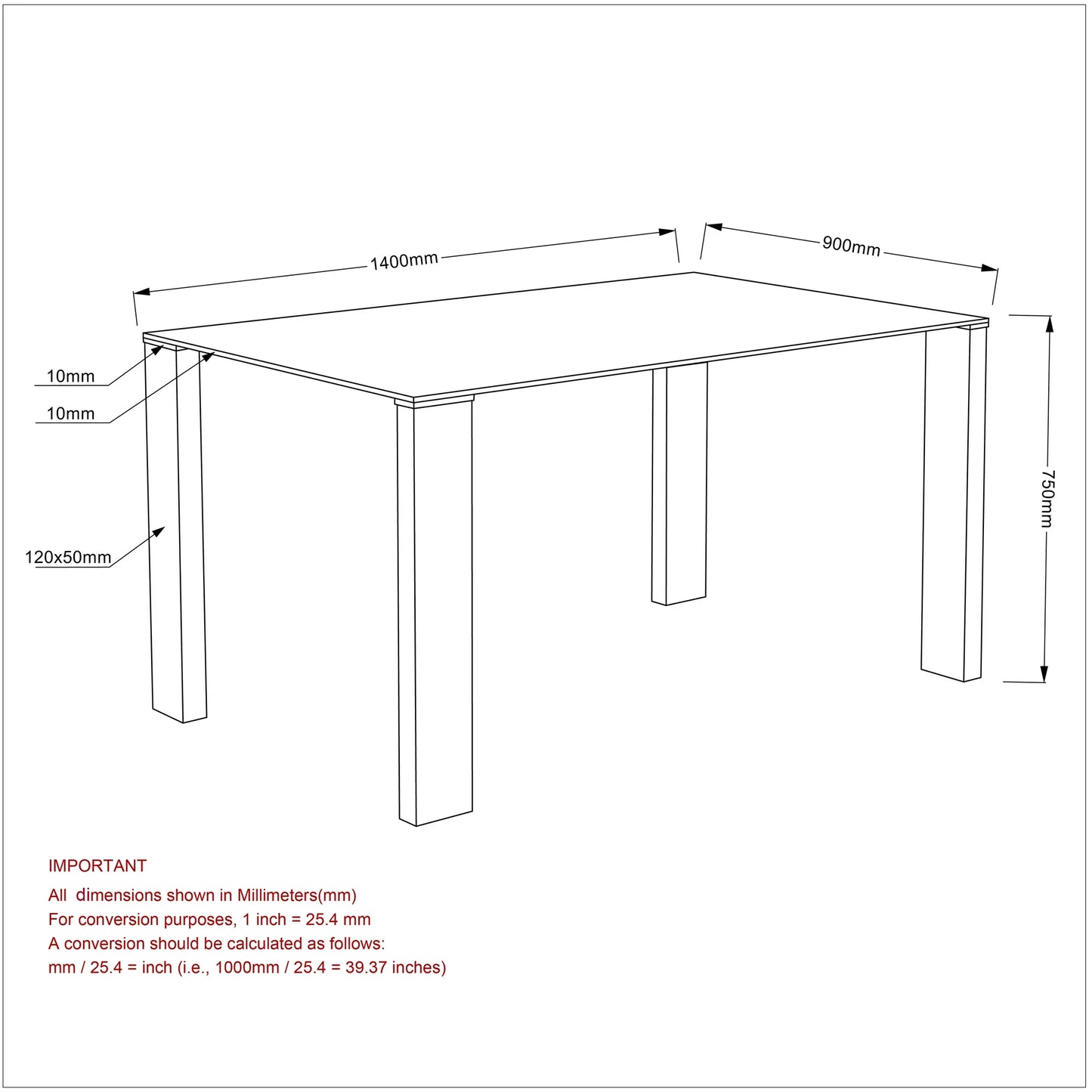 FRANKFURT-DINING TABLE-STAINLESS STEEL - Furniture Depot