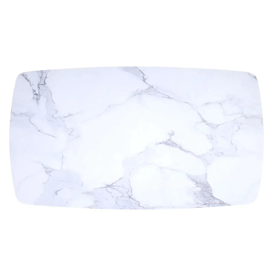 Emery Rectangular Dining Table in White - Furniture Depot