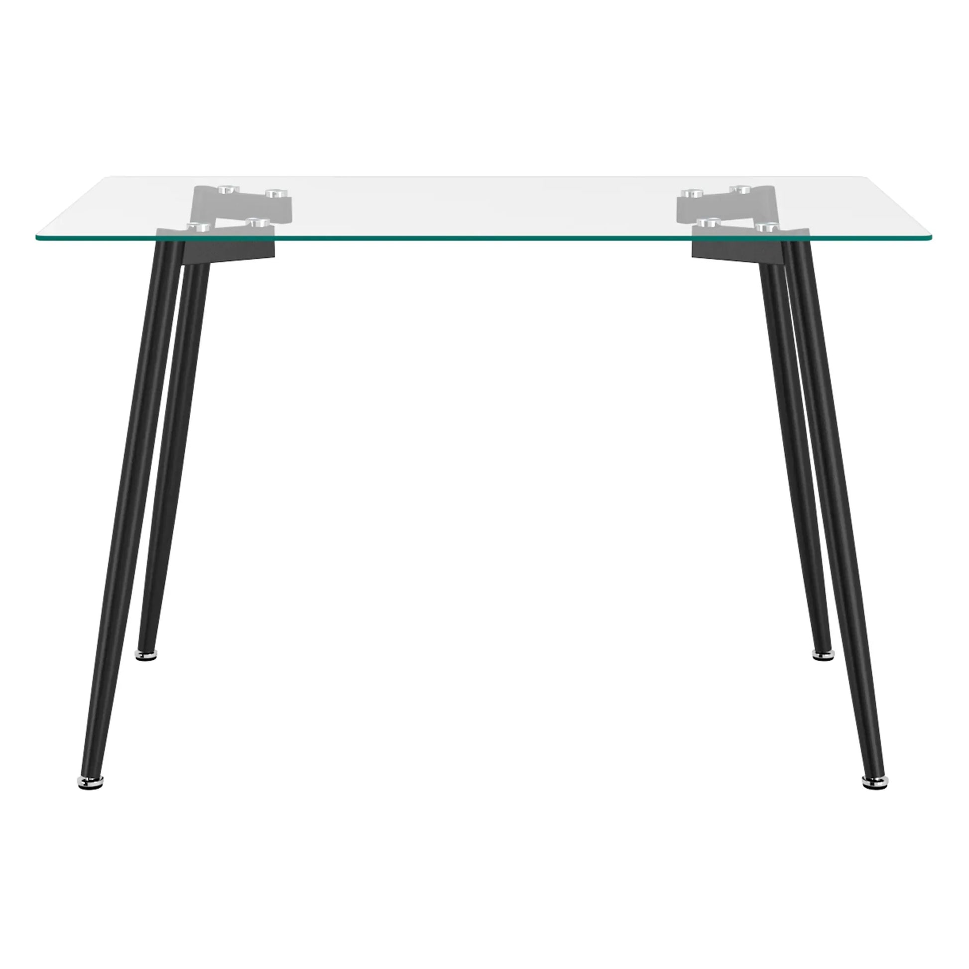 Abbot Rectangular Dining Table in Black - Furniture Depot
