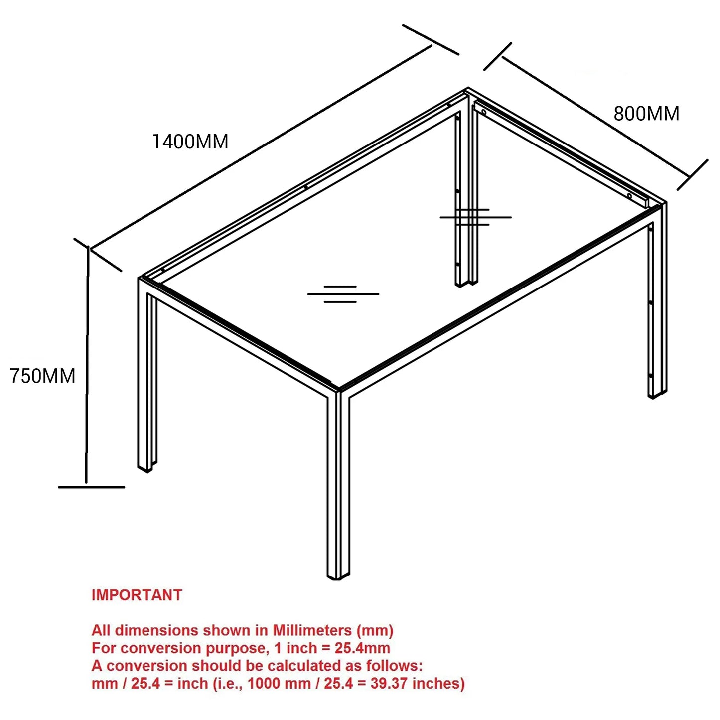 Contra Rectangular Dining Table in Black - Furniture Depot