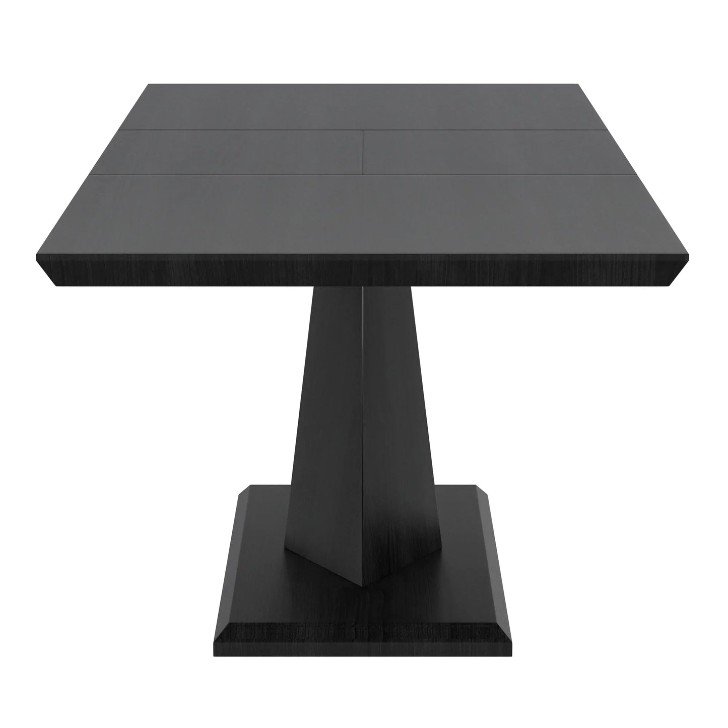 Eclipse/Hollis 7pc Dining Set in Black with Ivory Chair - Furniture Depot