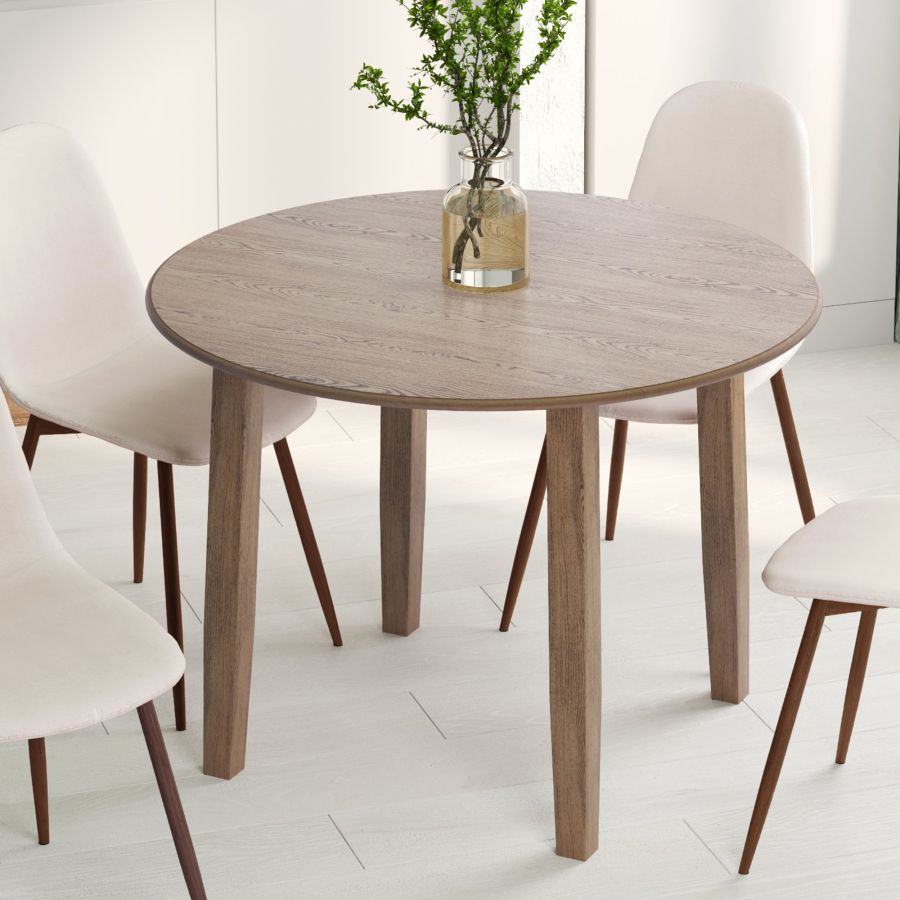 Conrad Round Dining Table in Walnut