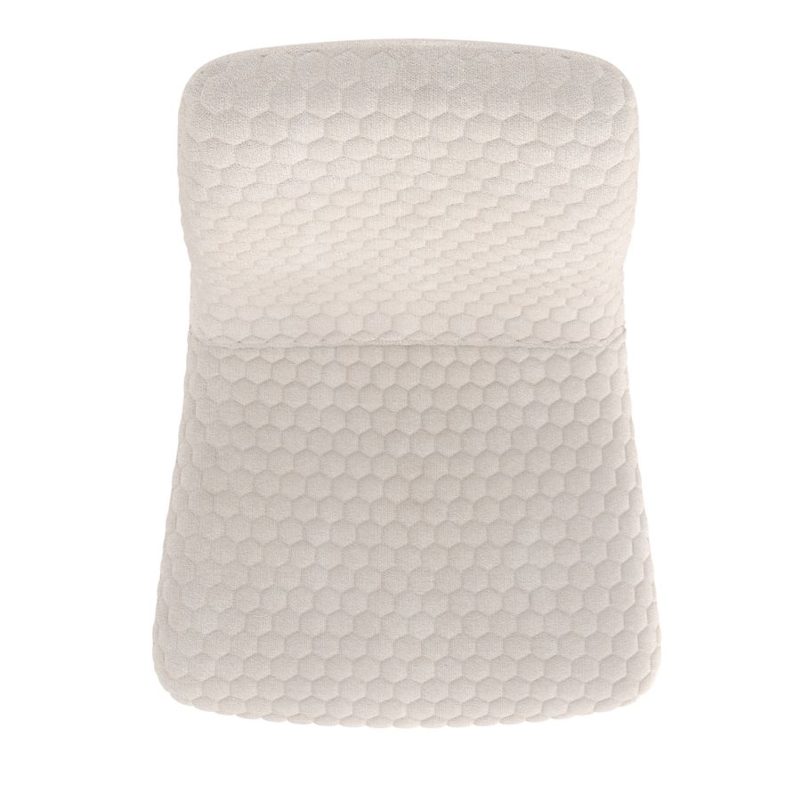 Brixx Dining Chair, Set of 2, in Beige Fabric and Black