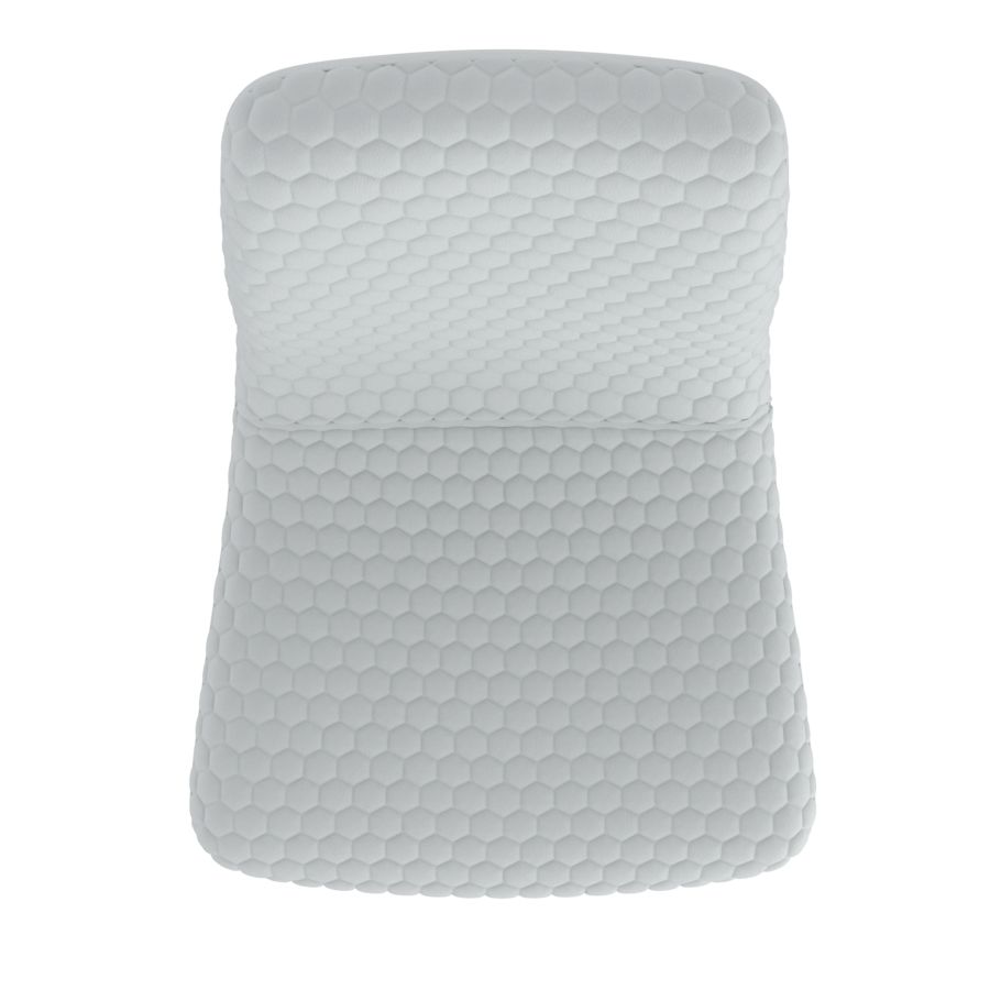 Brixx Dining Chair, Set of 2, in Light Grey Faux Leather and Black