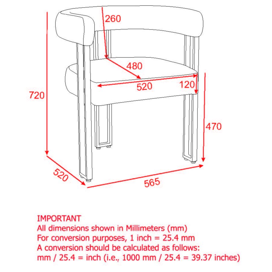 Scarlet Dining Chair, set of 2, in Ivory Boucle and Black