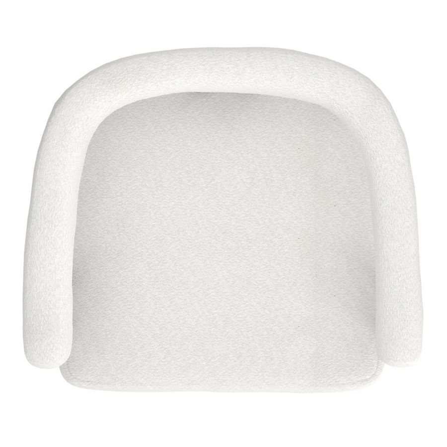 Scarlet Dining Chair, set of 2, in Ivory Boucle and Black