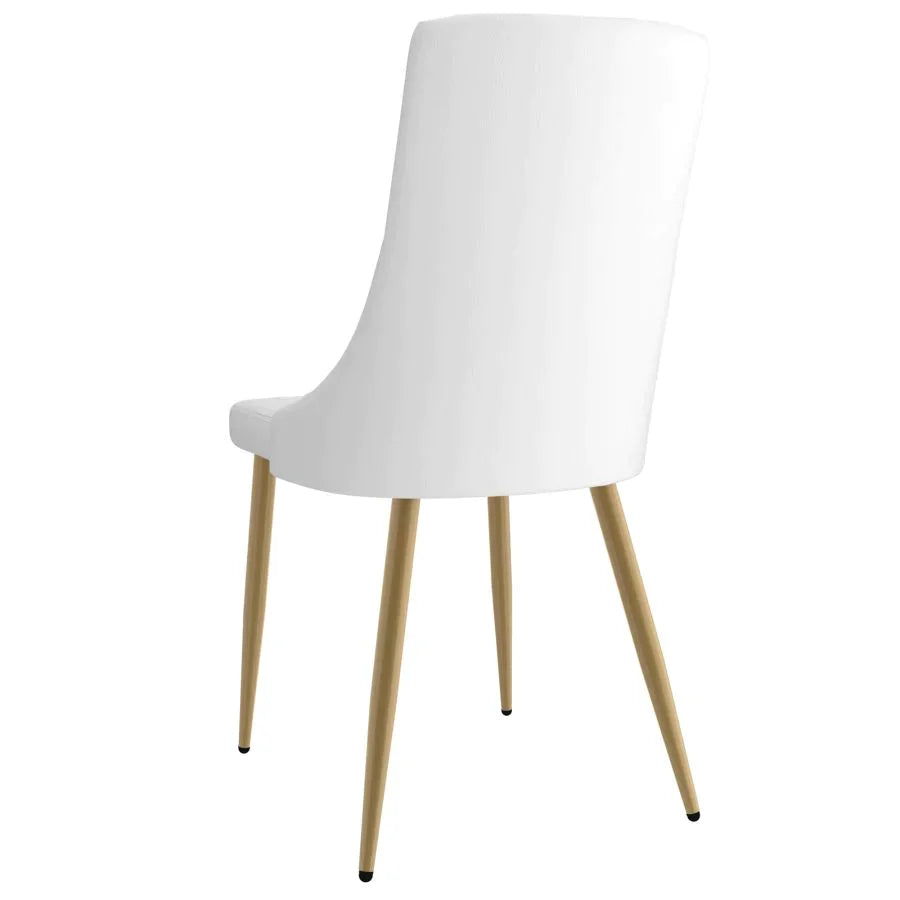 Antoine Side Chair, Set of 2, in White - Furniture Depot