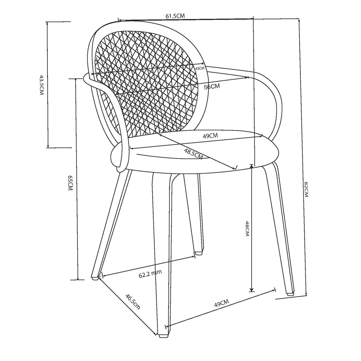 Orias Dining Chair Light Oak