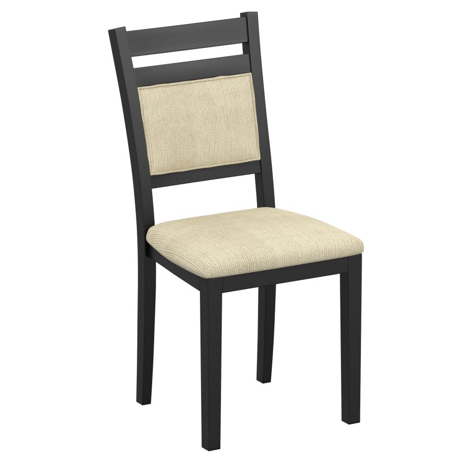Conrad Dining Chair, Set of 2 in Black & Beige
