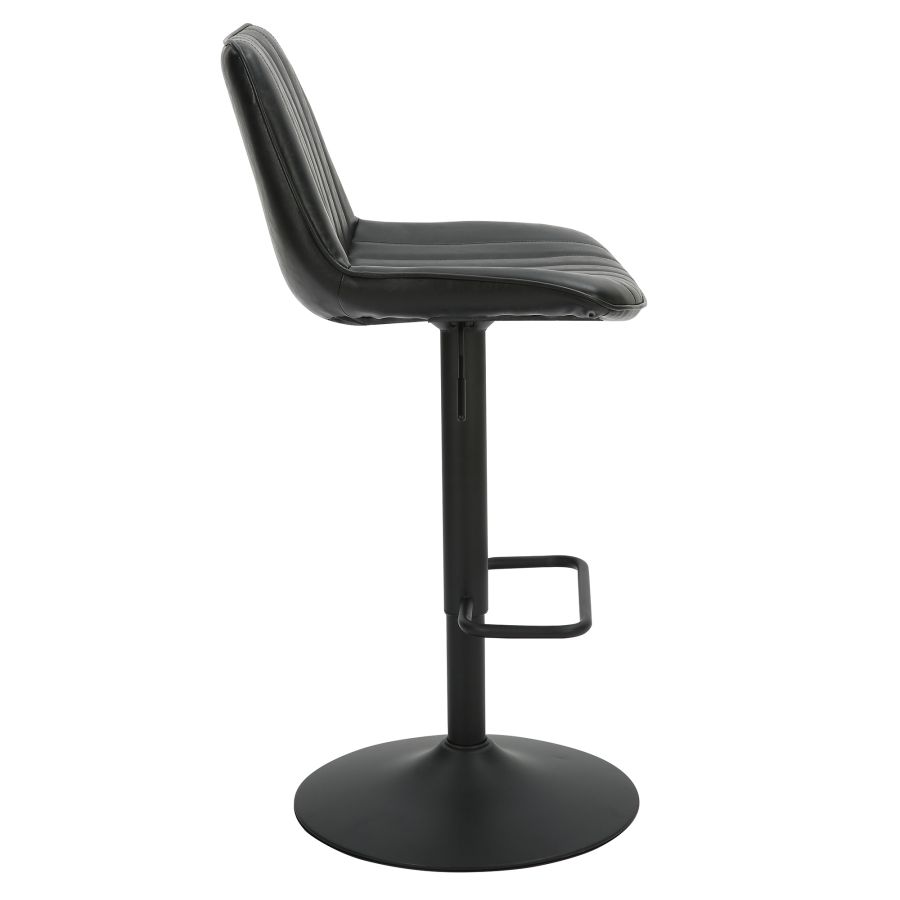 Kosi Adjustable Air-Lift Stool, set of 2, in Black
