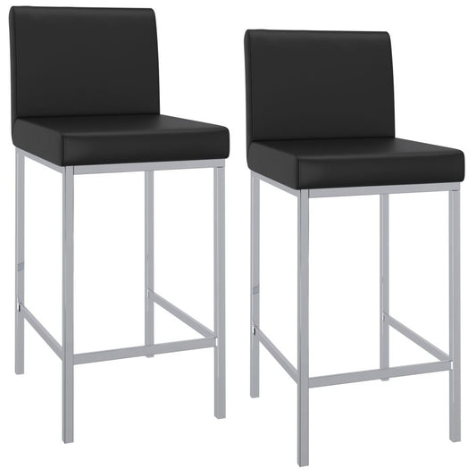 Porto 26" Counter Stool, Set of 2, in Black