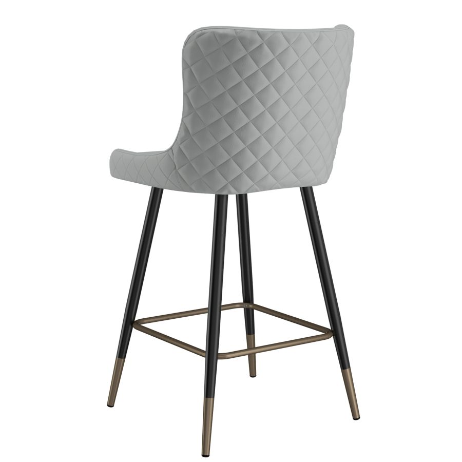 Xander 26" Counter Stool, Set of 2, in Light Grey - Furniture Depot