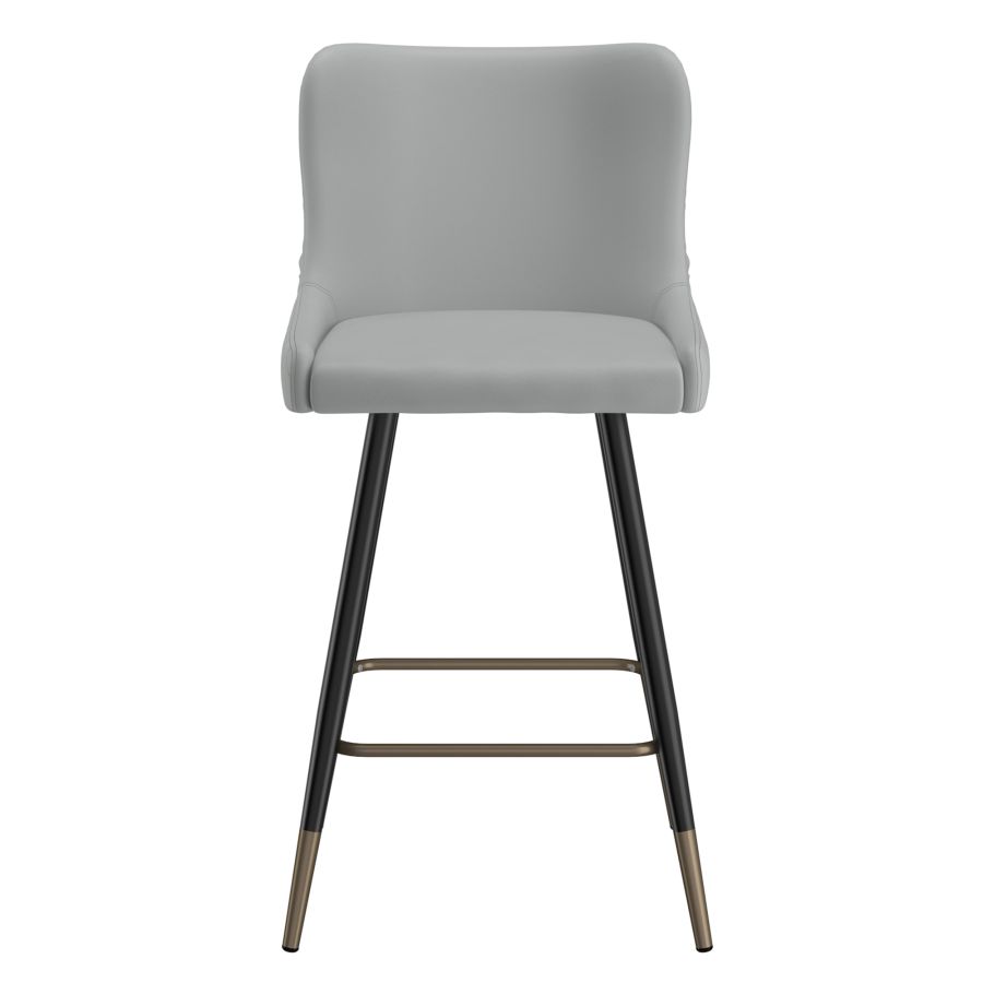 Xander 26" Counter Stool, Set of 2, in Light Grey - Furniture Depot