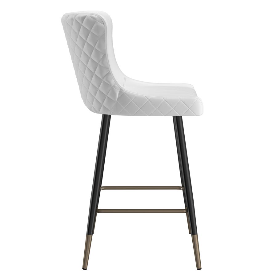 Xander 26" Counter Stool, Set of 2, in White - Furniture Depot