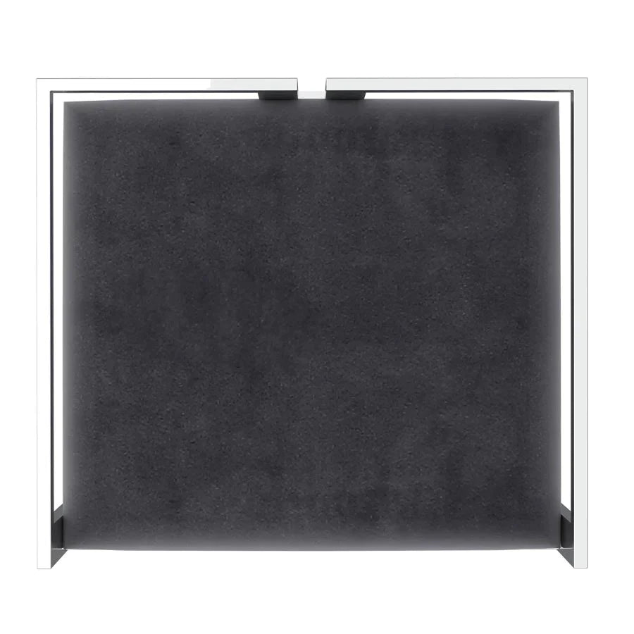 Cosmo 26" Counter Stool in Grey with Silver Legs - Furniture Depot