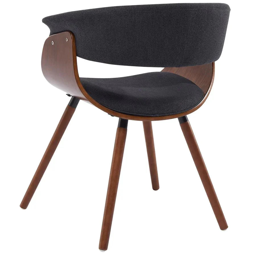 Drake/Holt 7pc Dining Set, Walnut/Charcoal - Furniture Depot