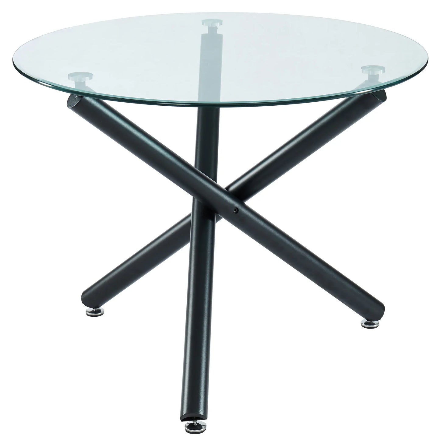 Suzette/Olly 5pc Dining Set, Black/Beige - Furniture Depot
