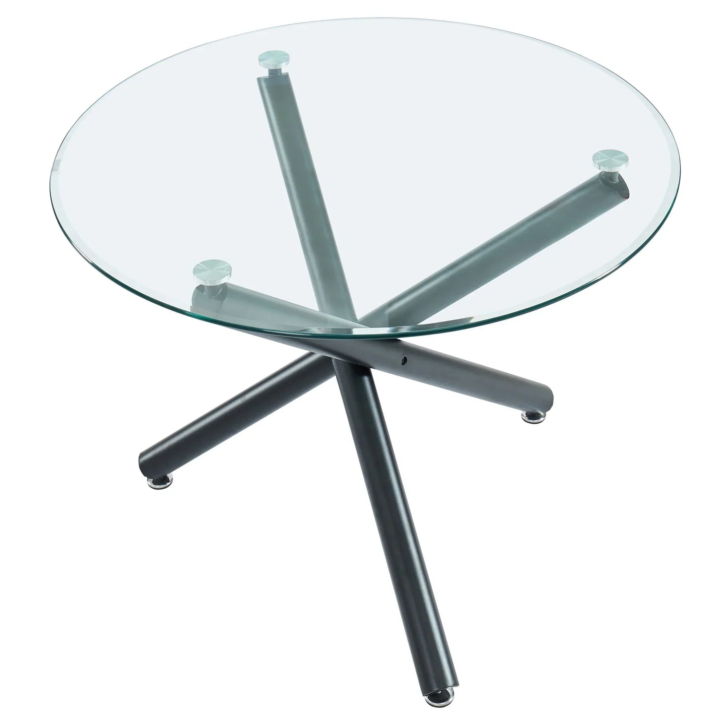 Suzette/Olly 5pc Dining Set, Black/Beige - Furniture Depot