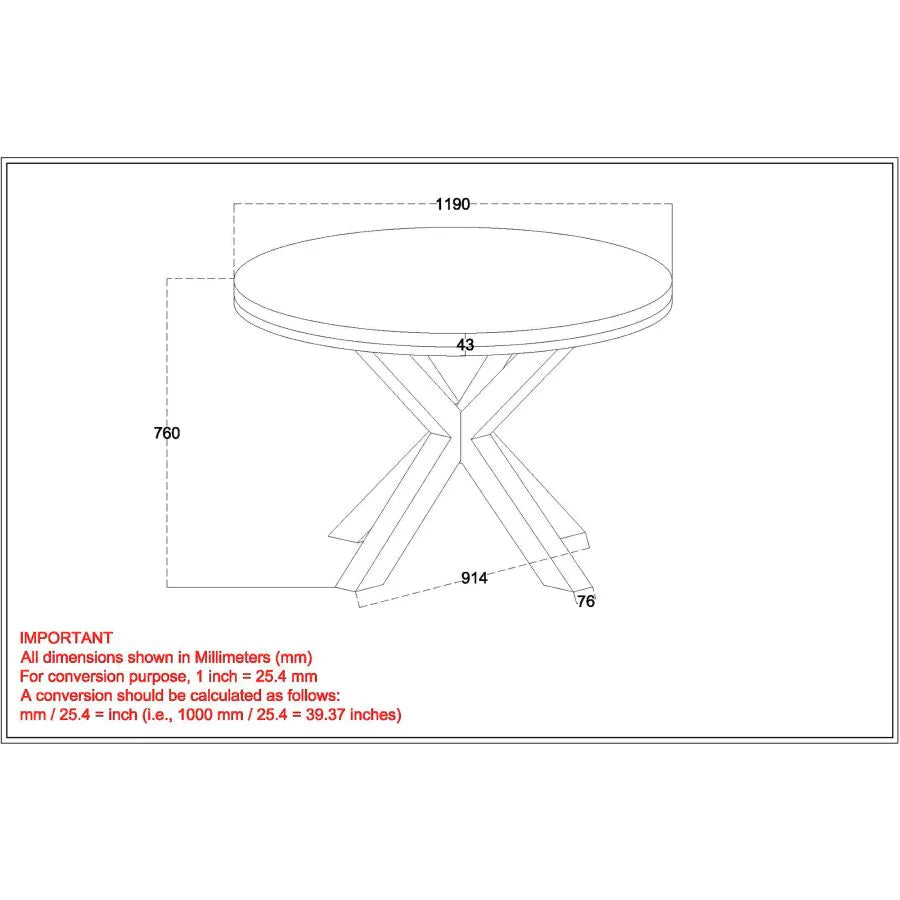 Arhan/Venice 5pc Dining Set - Furniture Depot