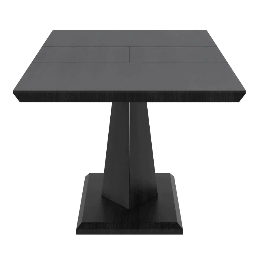 Eclipse/Xander 7pc Dining Set in Black with Light Grey Chair - Furniture Depot