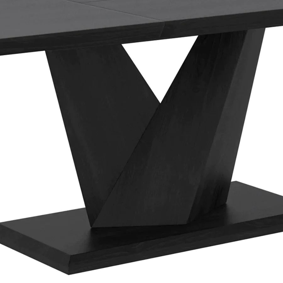 Eclipse/Mizal 7pc Dining Set in Black with Black Chair - Furniture Depot
