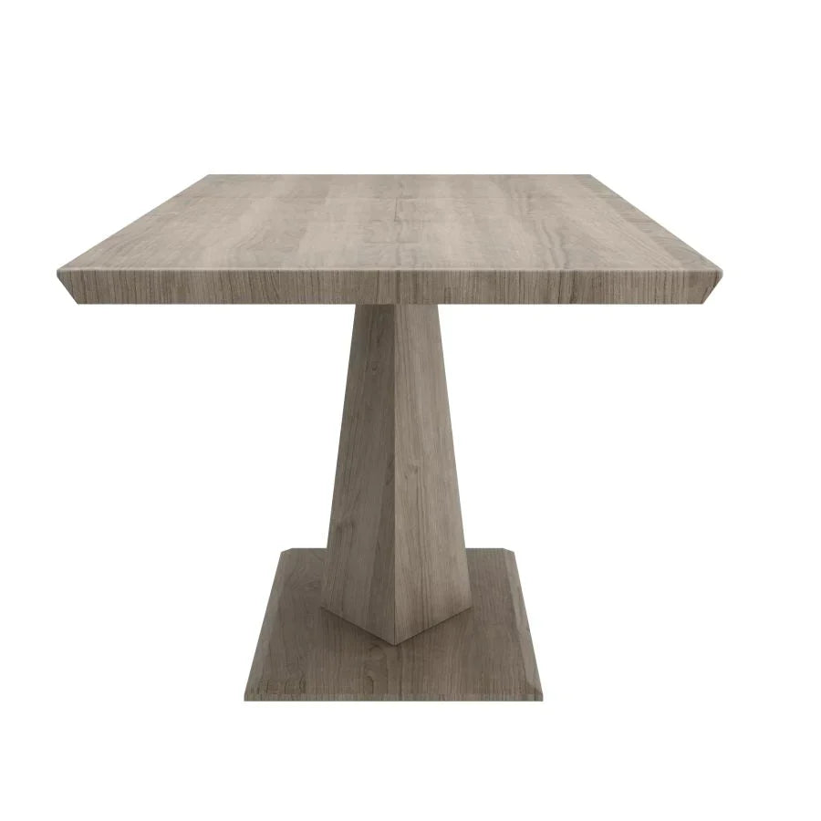 Eclipse/Mizal 7pc Dining Set in Oak with Ivory Chair - Furniture Depot