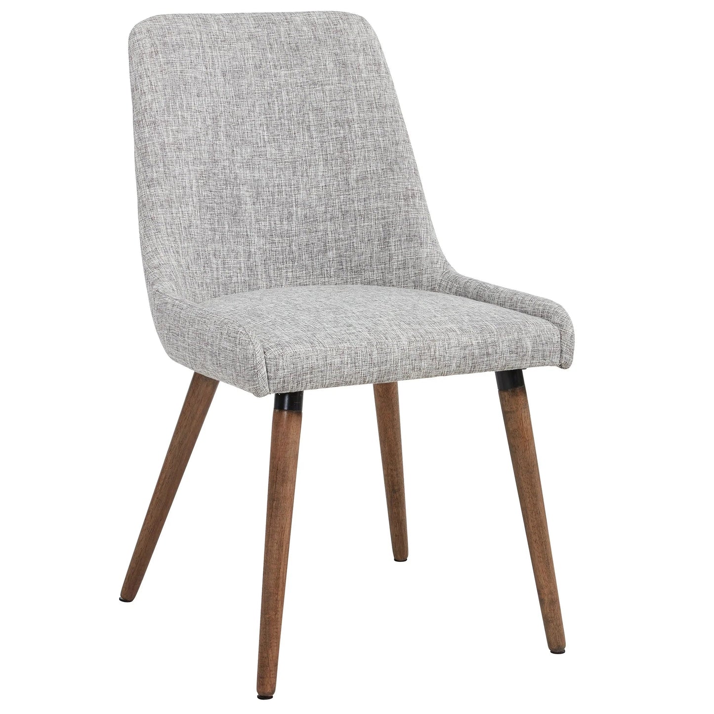 Eclipse/Mia 7pc Dining Set in Oak with Grey & Light Grey Chair - Furniture Depot