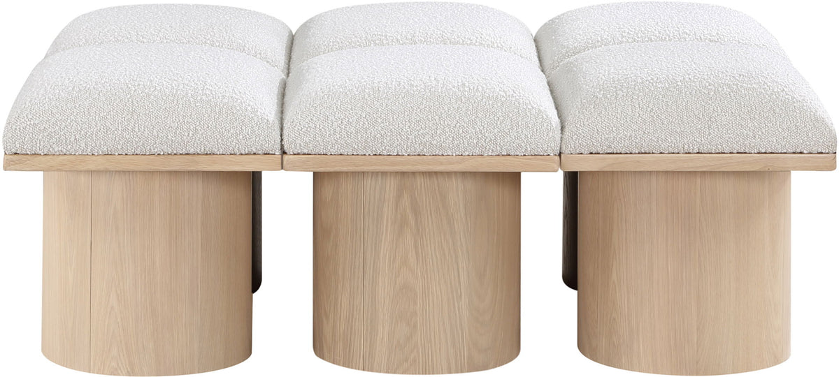 Pavilion - 6 Piece Modular Bench With Natural Base
