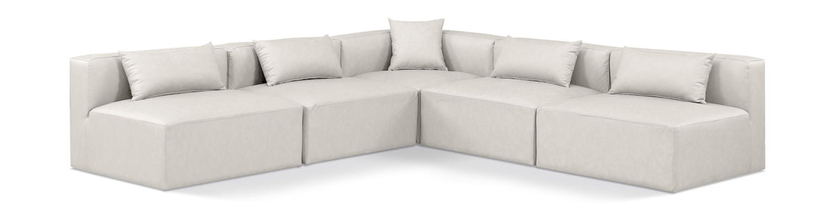 Cube - 5 Piece Modular Corner Armless Sectional