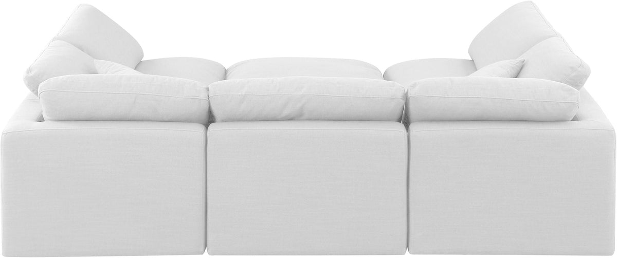 Indulge - Linen 6 Piece Modular Sectional - White