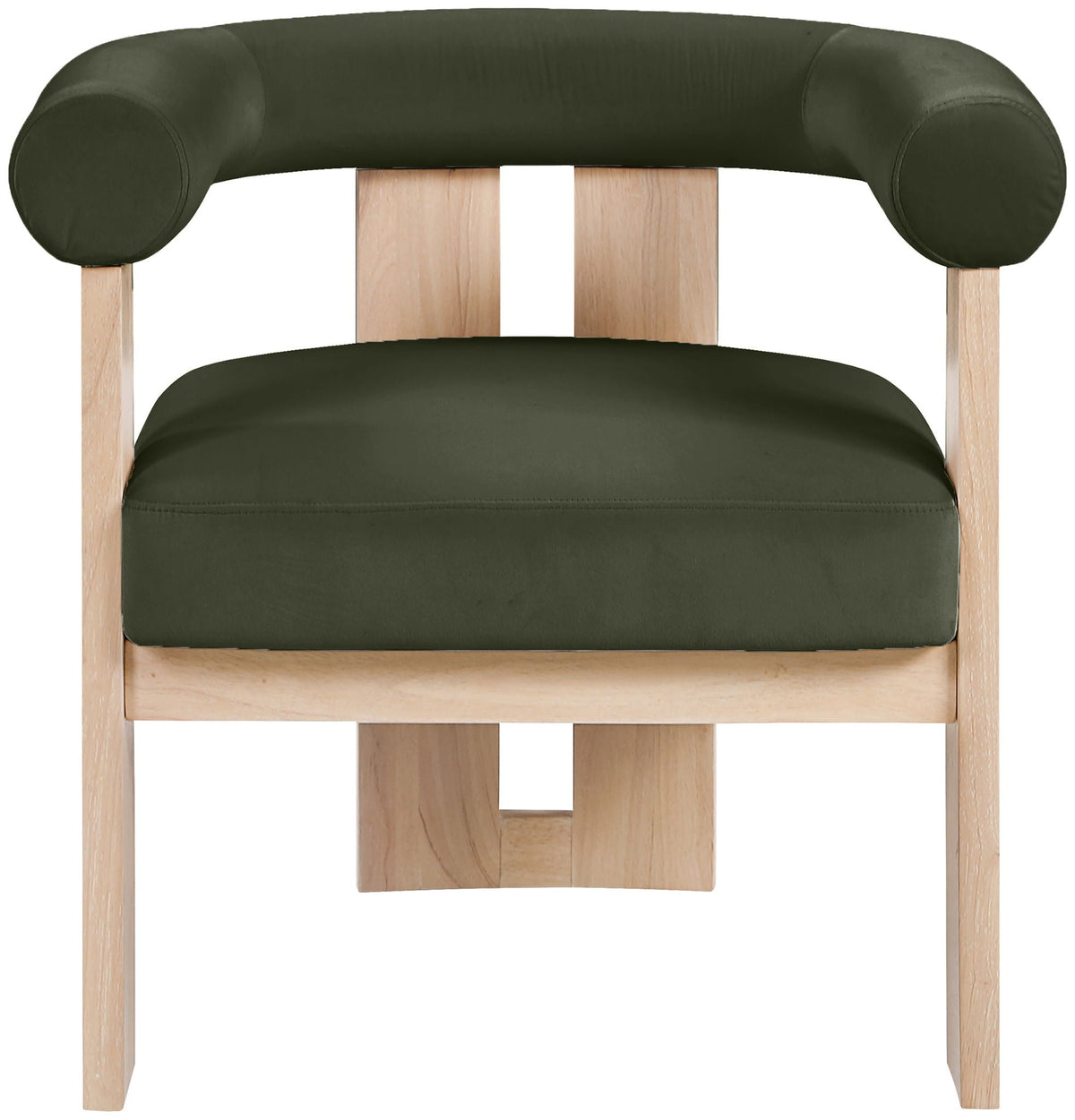 Arienzo - Performance Fabric Upholstered Accent Chair - Natural Base