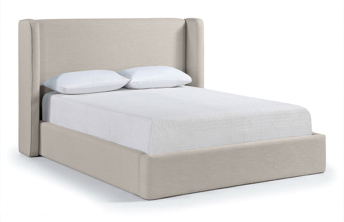Kendall - Linen Textured Fabric Upholstered Bed