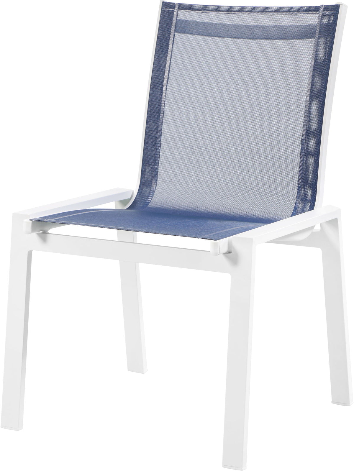 Nizuc - Outdoor Patio Dining Chair With White Frame (Set of 2)