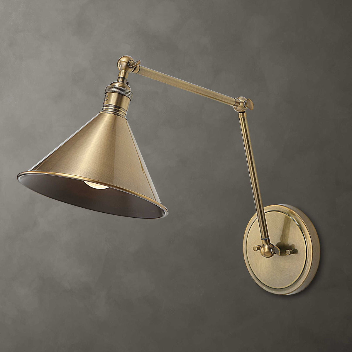 Exeter - 1 Light Adjustable Sconce - Gold