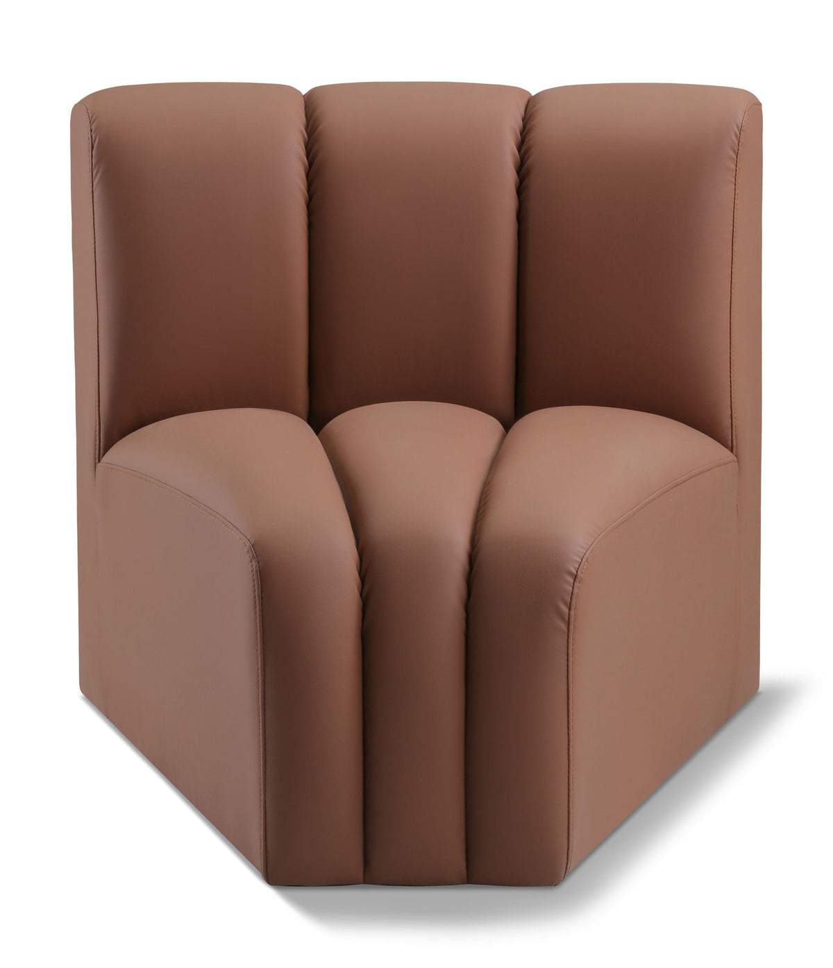 Arc - Faux Leather Curved Corner Chair